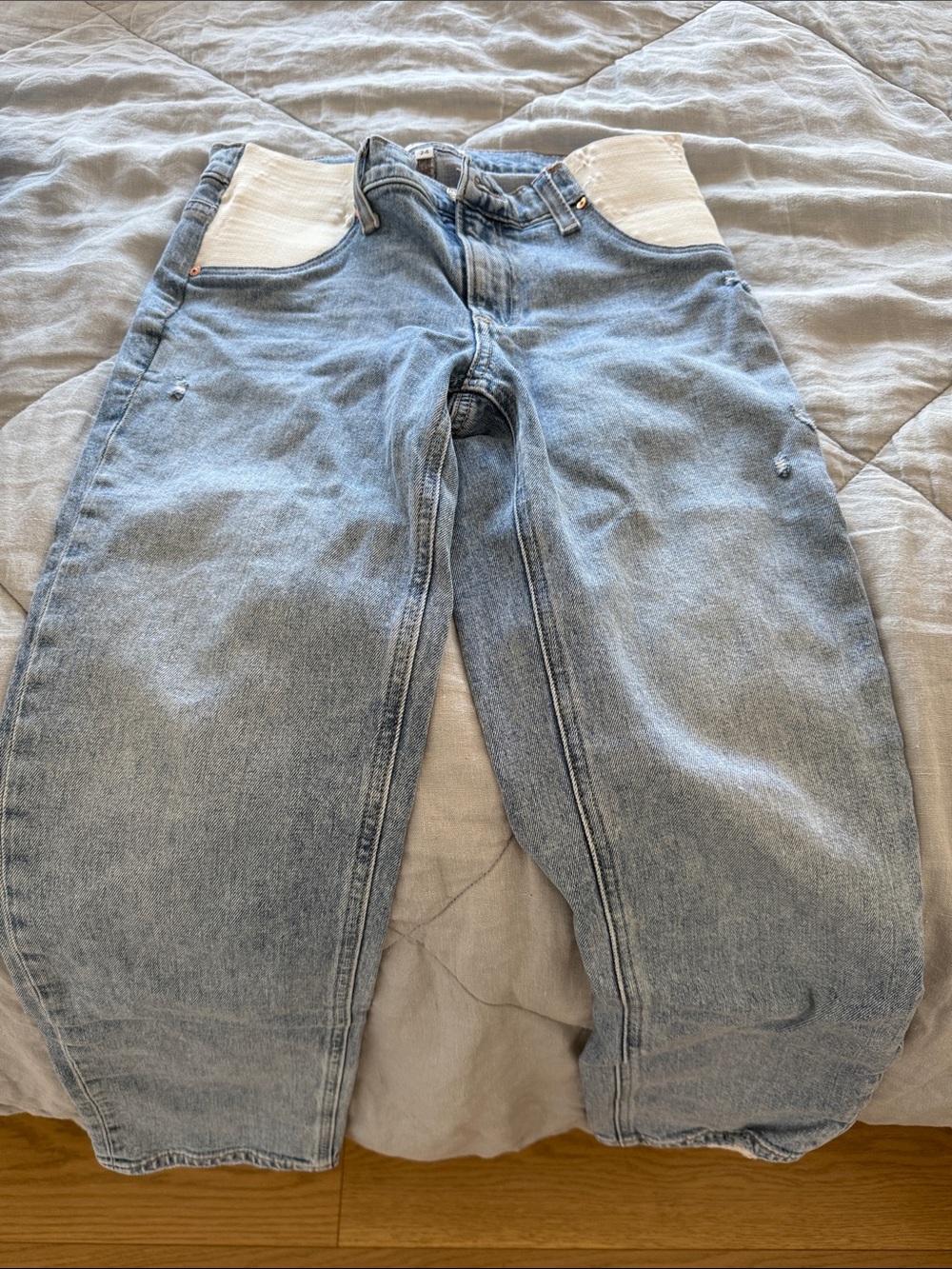 PAIGE Noella Maternity Jeans in Light Wash